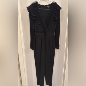 Express pantsuit with chiffon details - worn once